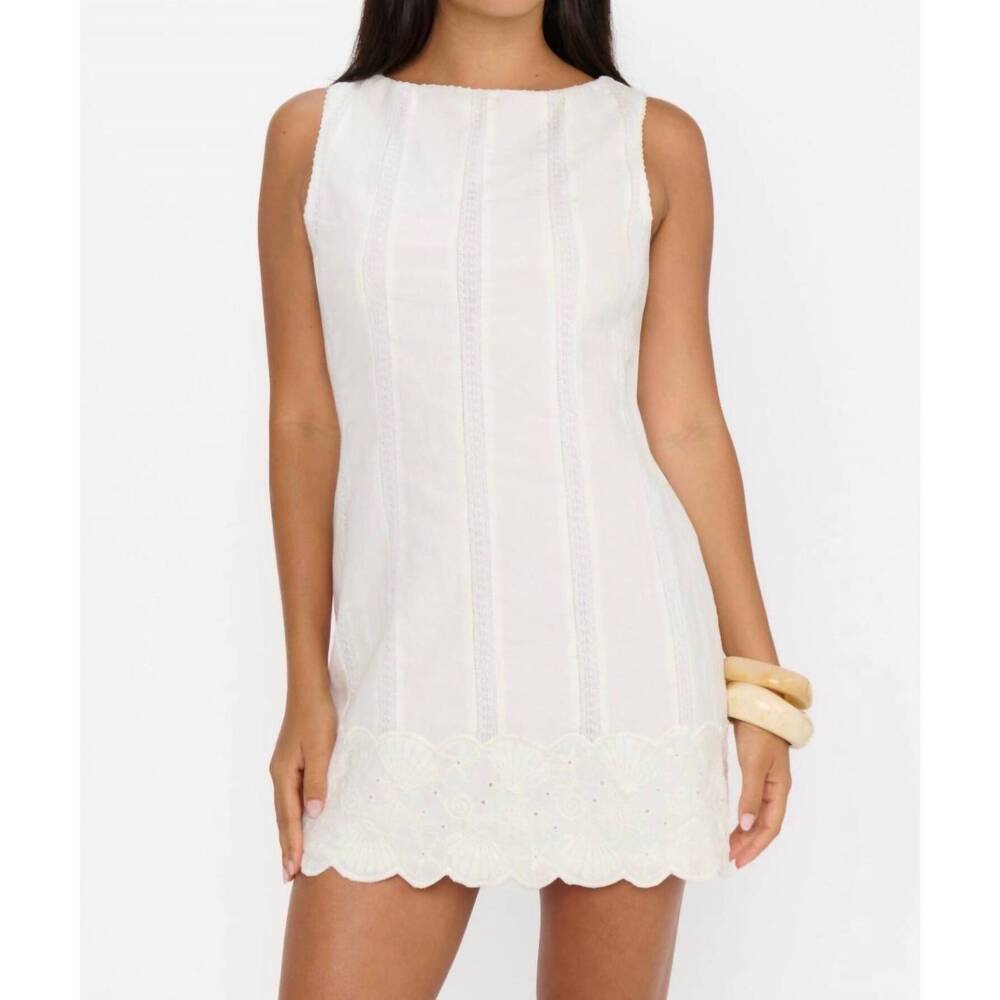 NEW SHOW ME YOUR MUMU ciao mini dress in white - Picture 3 of 4